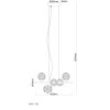 Globo lighting Virina hanging light LED chrome, 1-light source