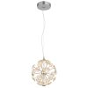 Globo lighting Virina hanging light LED chrome, 1-light source