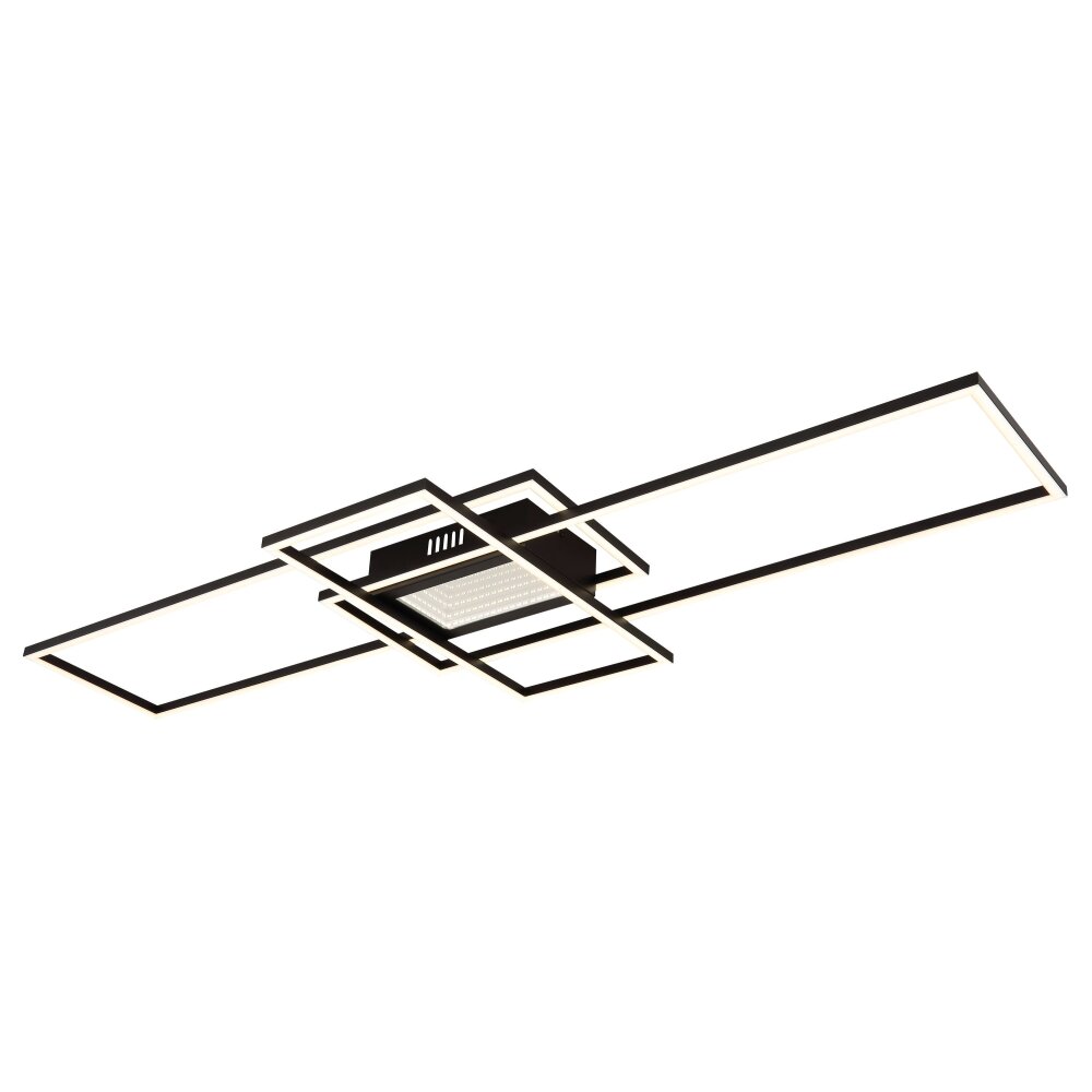 Globo lighting Saunders ceiling light LED black, 1-light source, Remote control main product photo