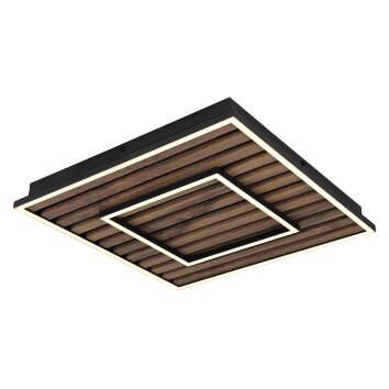 Globo lighting Woody ceiling light LED Ecru, black, 1-light source