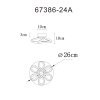 Globo lighting Melisand ceiling light LED anthracite, 1-light source