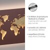 Paul Neuhaus lights MAP wall light LED gold, rust-coloured, 1-light source