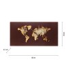 Paul Neuhaus lights MAP wall light LED gold, rust-coloured, 1-light source