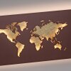 Paul Neuhaus lights MAP wall light LED gold, rust-coloured, 1-light source