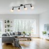 Leuchten Direkt lights LOKI ceiling light LED black, 4-light sources