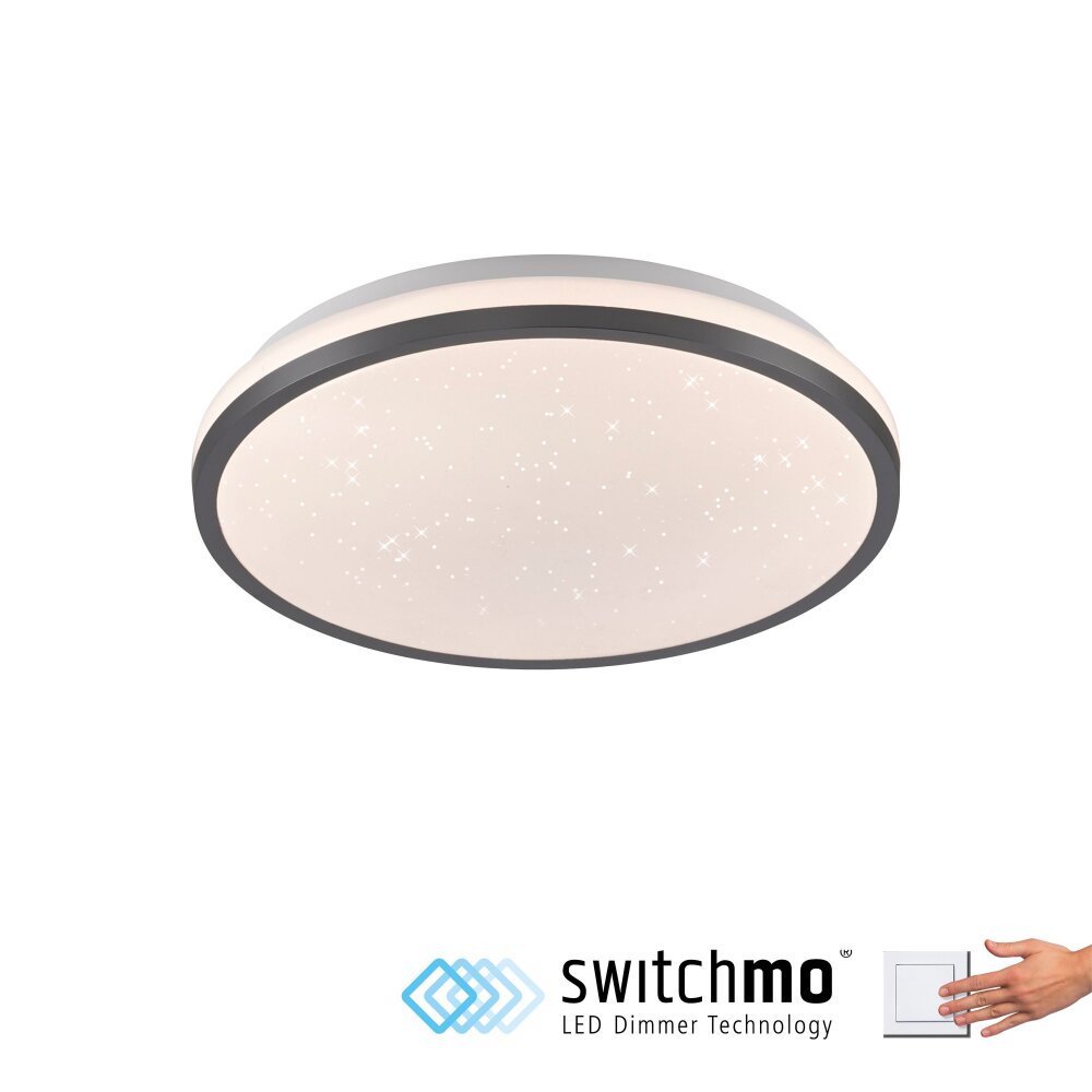 Leuchten Direkt lights KYLE ceiling light LED black, 1-light source