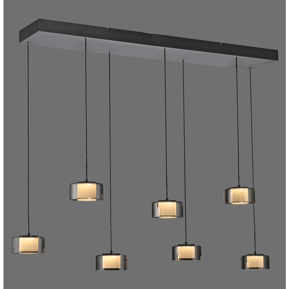 Paul Neuhaus lights Rika pendant light LED black, 7-light sources main product photo