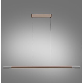 Paul Neuhaus lights Hoop pendant light LED brown, silver, 1-light source