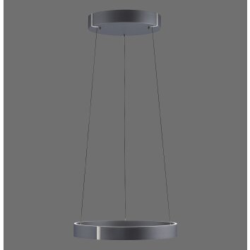 Paul Neuhaus lights E-Clipse pendant light LED grey, 2-light sources, Remote control