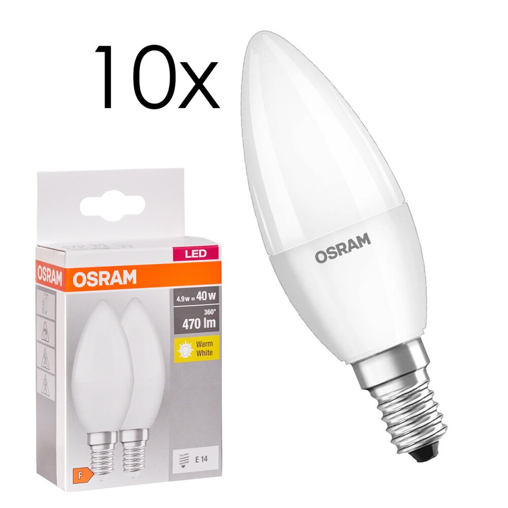 E14 LED 4.9 Watt warm-white 470 Lumen main product photo