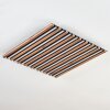 Tandragee ceiling light, Panel LED Wood like finish, black, 1-light source