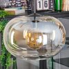 Apedo hanging light, pendant light, Cluster pendant lamp Amber, clear, 3-light sources