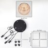 Koyoto hanging light, globe light, Cluster pendant lamp Amber, 4-light sources