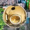 Ripoll hanging light, globe light, Cluster pendant lamp gold, clear, 3-light sources