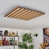 Tandragee ceiling light, Panel LED Wood like finish, black, 1-light source, Remote control