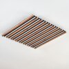 Tandragee ceiling light, Panel LED Wood like finish, black, 1-light source, Remote control