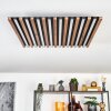 Tandragee ceiling light, Panel LED Wood like finish, black, 1-light source, Remote control