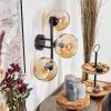 Koyoto globe light, wall light Amber, 3-light sources