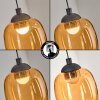 Moyrourkan hanging light, pendant light, Cluster pendant lamp LED blue, green, clear, orange, Smoke-coloured, 1-light source