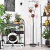 Ripoll globe light, floor lamp coppery, 3-light sources