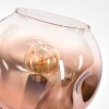 Ripoll globe light, floor lamp clear, coppery, 3-light sources