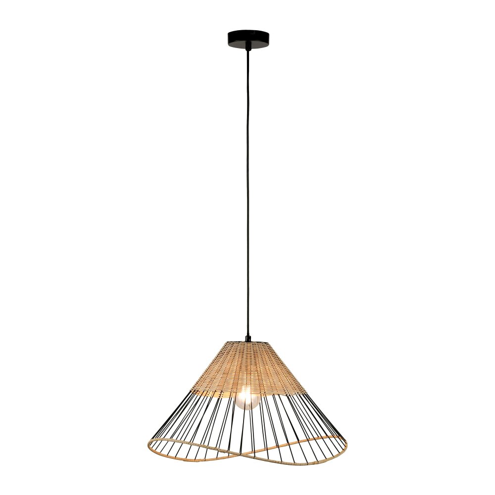 Leuchten-Direkt REED Pendant Light Light wood, 1-light source main product photo