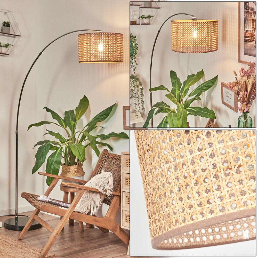 Barcos floor lamp chrome, black, 1-light source main product photo