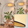 Chellas floor lamp chrome, black, 1-light source
