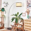 Chellas floor lamp chrome, black, 1-light source