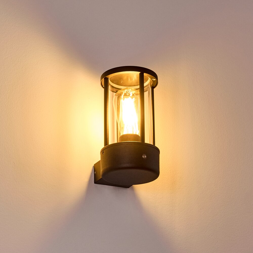 FREDERIKS Outdoor Wall Light LED black, 1-light source