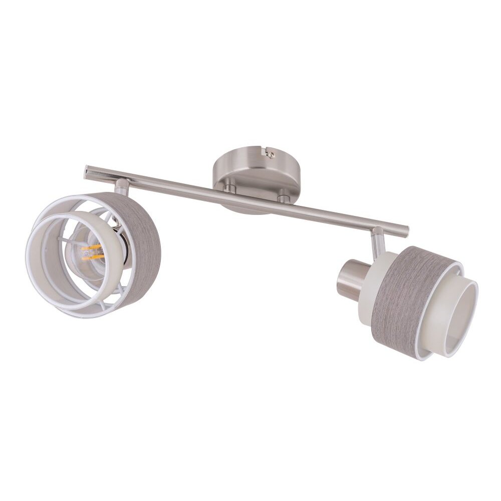 Spotlight Globo ASHGAAN matt nickel, 2-light sources