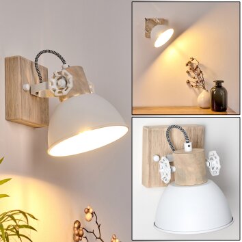 Orny Wall Light Light wood, 1-light source