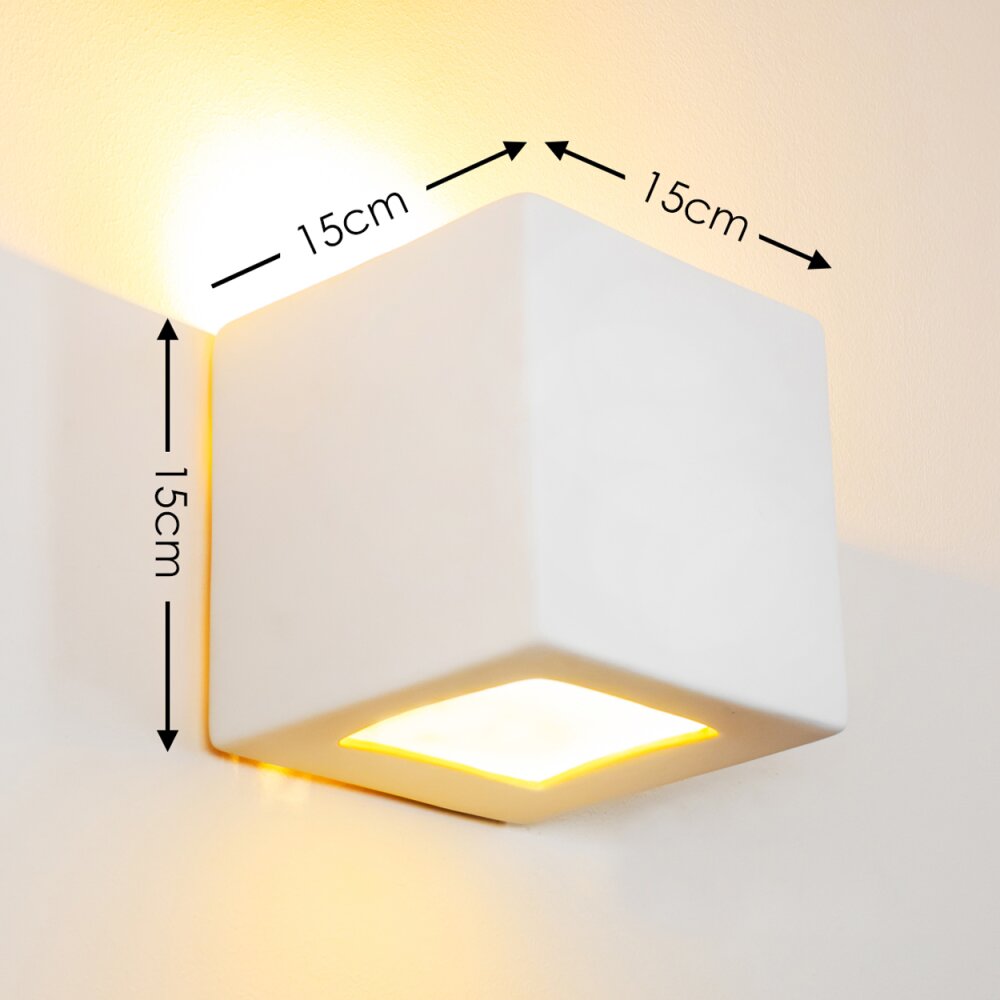 Noto wall light white, 1-light source