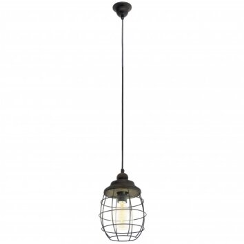 Eglo VINTAGE hanging light brown, 1-light source