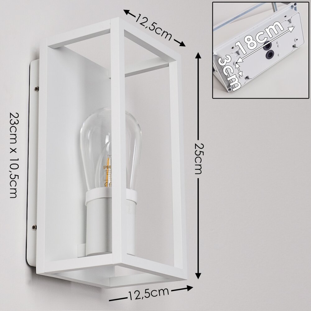 KARLSBORG Wall Light white, 1-light source
