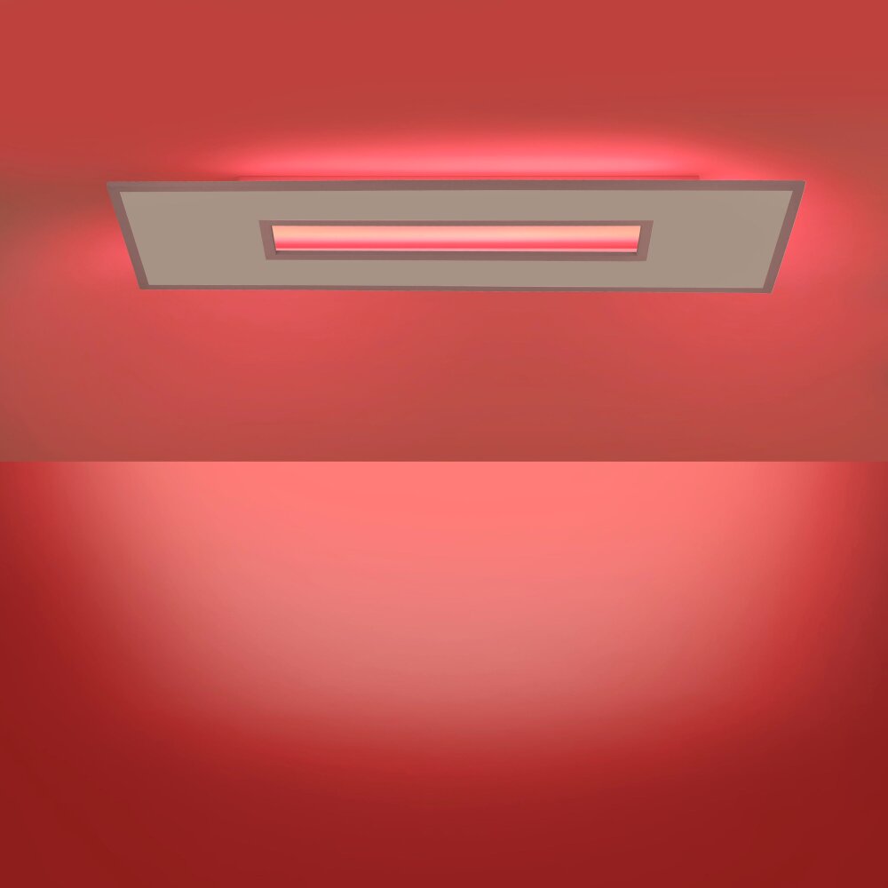 Leuchten-Direkt RECESS Ceiling Light LED white, 2-light sources, Remote control, Colour changer