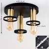 Alvesta Ceiling Light gold, brass, black, 3-light sources