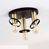 Alvesta Ceiling Light gold, brass, black, 3-light sources