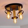 Alvesta Ceiling Light gold, brass, black, 3-light sources