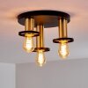 Alvesta Ceiling Light gold, brass, black, 3-light sources