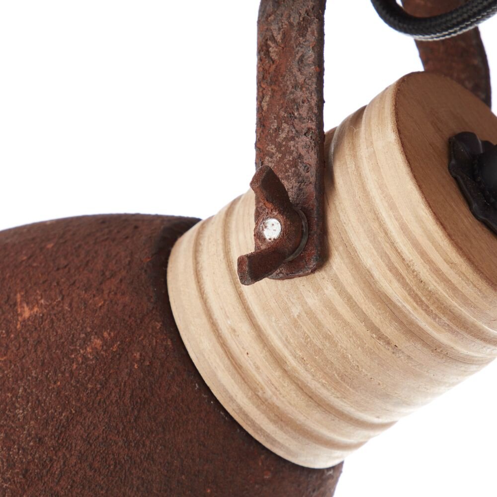 Spotlight Brilliant Frieda Dark wood, rust-coloured, 3-light sources