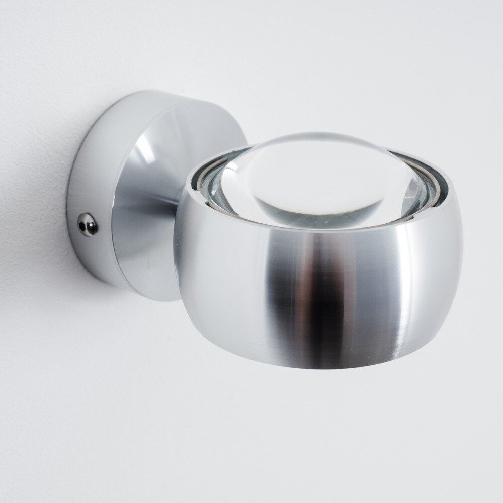 Sapri wall light silver, 1-light source
