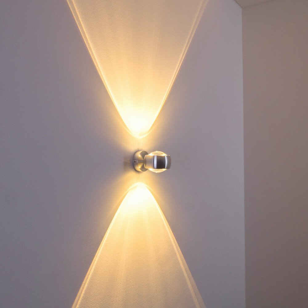 Sapri wall light silver, 1-light source