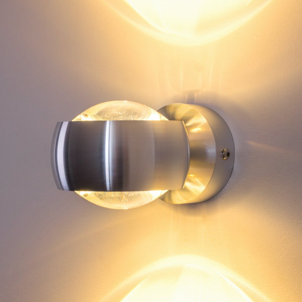 Sapri wall light silver, 1-light source