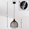 MOHOLM Pendant Light black, 1-light source