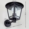 SIERA outdoor wall light black, 1-light source