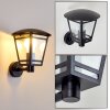 SIERA outdoor wall light black, 1-light source