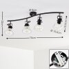 Bohemia Ceiling Light black, 4-light sources