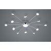 Trio-Leuchten Bodrum Ceiling Light LED chrome, 12-light sources, Remote control