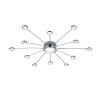 Trio-Leuchten Bodrum Ceiling Light LED chrome, 12-light sources, Remote control